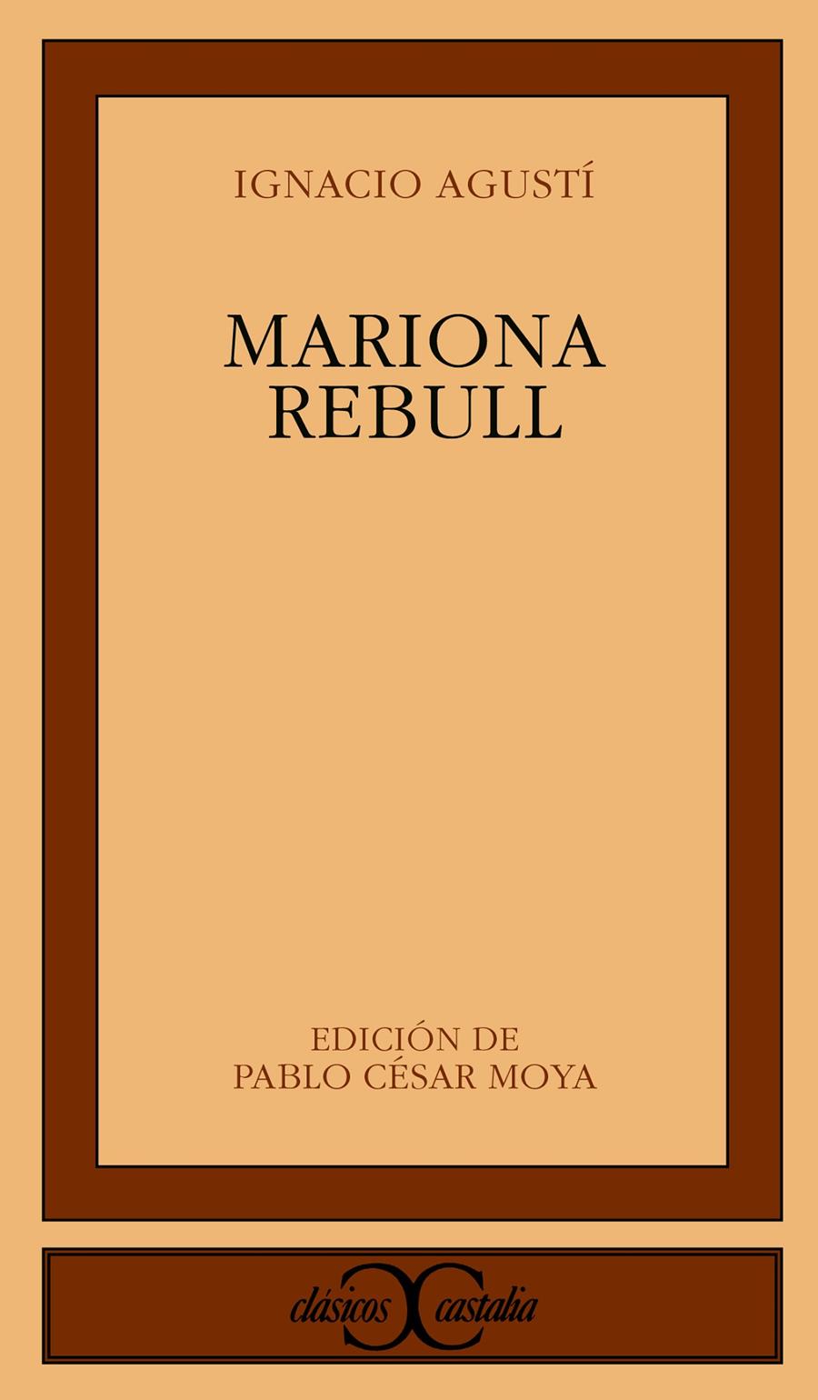 MARIONA REBULL | 9788497401845 | AGUSTÍ, IGNACIO | Llibreria Cinta | Llibreria online de Terrassa | Comprar llibres en català i castellà online | Comprar llibres de text online