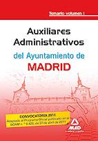AUXILIARES ADMINISTRATIVOS DEL AYUNTAMIENTO DE MADRID 1 TEMA | 9788467661729 | MARTOS NAVARRO, FERNANDO/TORRES FONSECA, FRANCISCO JESUS/VALTUEÑA CAPARROS, YOLANDA/PEÑARANDA PARDO, | Llibreria Cinta | Llibreria online de Terrassa | Comprar llibres en català i castellà online | Comprar llibres de text online