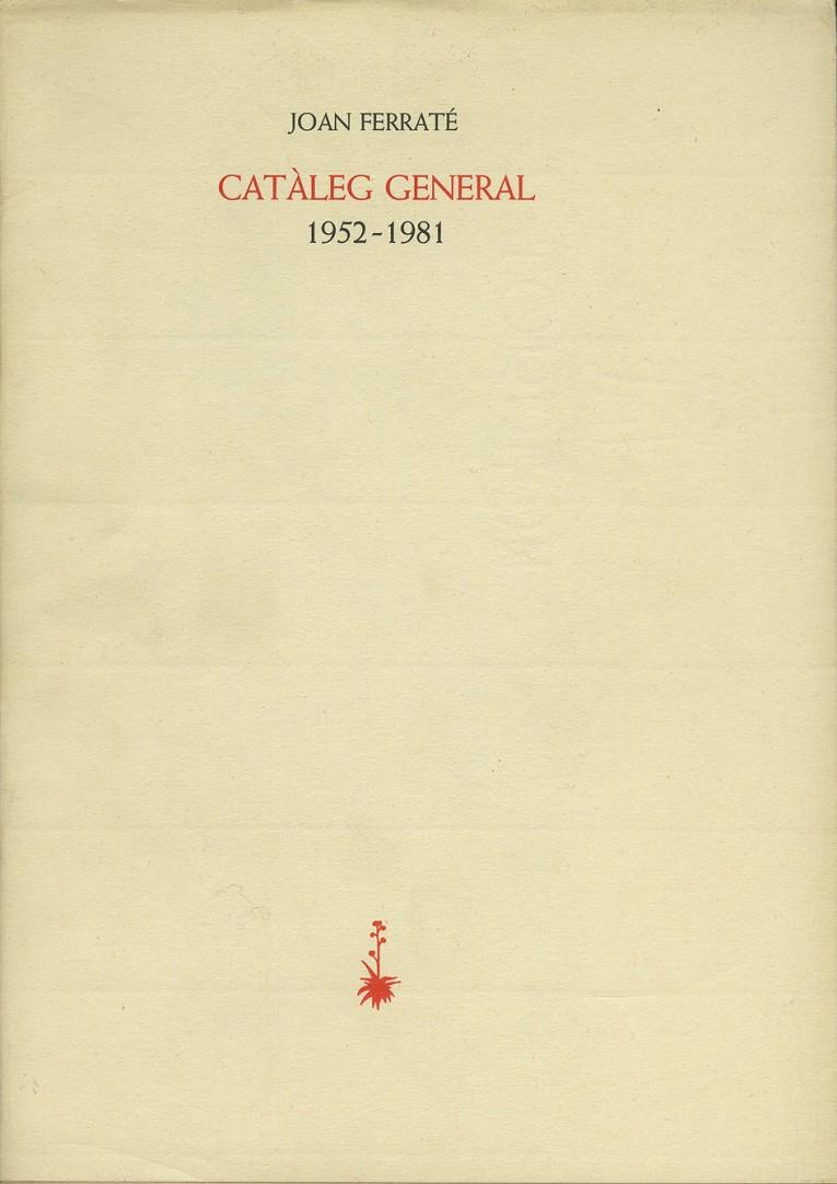 CATALEG GENERAL (POESIA) | 9788485704989 | FERRATE, JOAN | Llibreria Cinta | Llibreria online de Terrassa | Comprar llibres en català i castellà online | Comprar llibres de text online