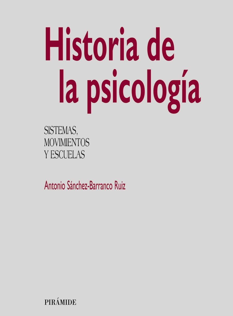 HISTORIA DE LA PSICOLOGIA | 9788436809664 | Sánchez-Barranco Ruiz, Antonio | Llibreria Cinta | Llibreria online de Terrassa | Comprar llibres en català i castellà online | Comprar llibres de text online