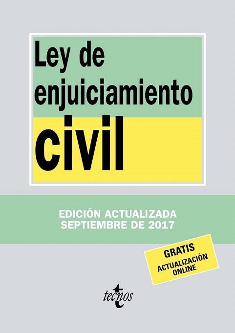 LEY DE ENJUICIAMIENTO CIVIL 518 (2017) | 9788430971886 | EDITORIAL TECNOS | Llibreria Cinta | Llibreria online de Terrassa | Comprar llibres en català i castellà online | Comprar llibres de text online