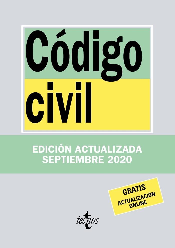 CÓDIGO CIVIL (2020) | 9788430980017 | EDITORIAL TECNOS | Llibreria Cinta | Llibreria online de Terrassa | Comprar llibres en català i castellà online | Comprar llibres de text online