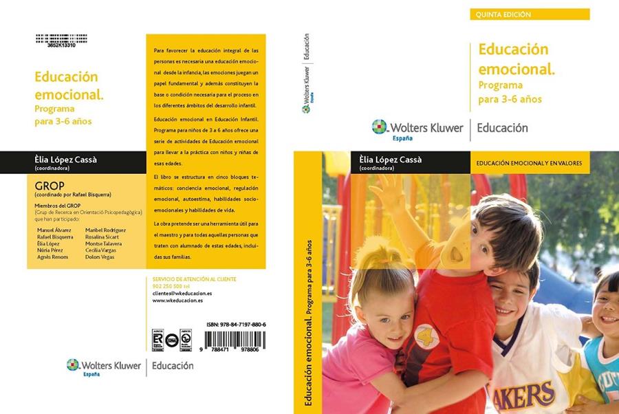 EDUCACION EMOCIONAL PROGRAMA PARA 3-6 AÑOS | 9788471978806 | LÓPEZ CASSA, ELIA | Llibreria Cinta | Llibreria online de Terrassa | Comprar llibres en català i castellà online | Comprar llibres de text online