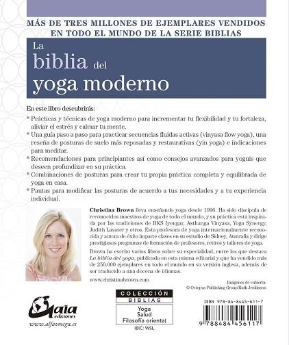 LA BIBLIA DEL YOGA MODERNO | 9788484456117 | BROWN, CHRISTINA | Llibreria Cinta | Llibreria online de Terrassa | Comprar llibres en català i castellà online | Comprar llibres de text online