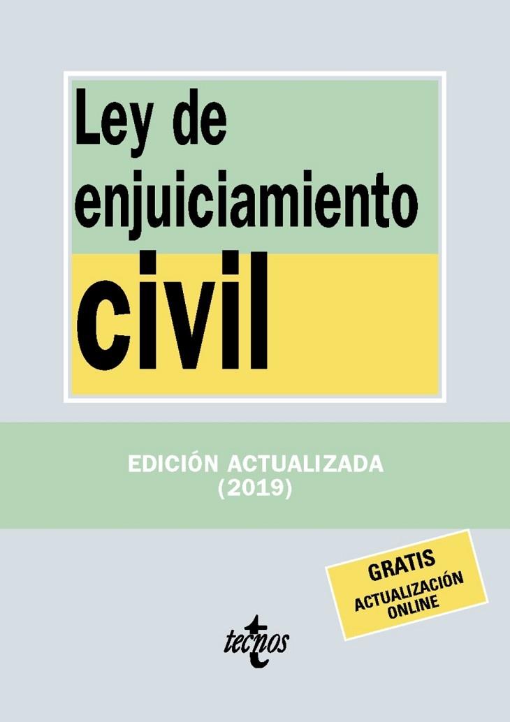 LEY DE ENJUICIAMIENTO CIVIL -2019- | 9788430977185 | EDITORIAL TECNOS | Llibreria Cinta | Llibreria online de Terrassa | Comprar llibres en català i castellà online | Comprar llibres de text online