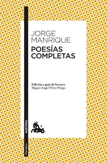 POESÍAS COMPLETAS (JORGE MANRIQUE) | 9788467042160 | JORGE MANRIQUE | Llibreria Cinta | Llibreria online de Terrassa | Comprar llibres en català i castellà online | Comprar llibres de text online