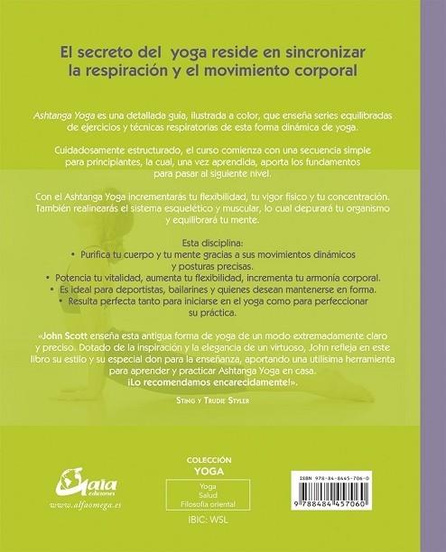 ASHTANGA YOGA | 9788484457060 | SCOTT, JOHN | Llibreria Cinta | Llibreria online de Terrassa | Comprar llibres en català i castellà online | Comprar llibres de text online