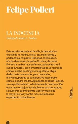 LA INOCENCIA | 9788416738236 | FELIPE POLLERI | Llibreria Cinta | Llibreria online de Terrassa | Comprar llibres en català i castellà online | Comprar llibres de text online