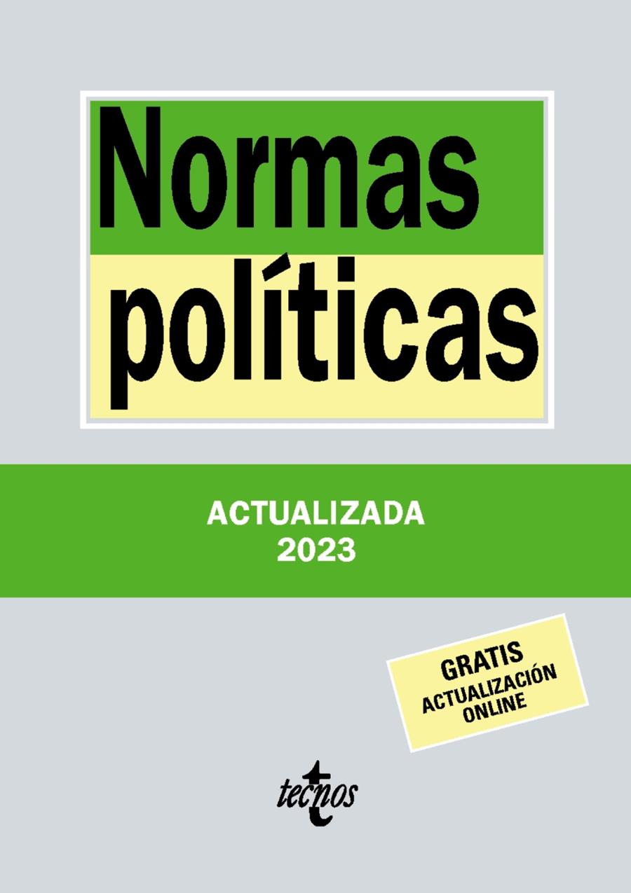 NORMAS POLÍTICAS | 9788430989072 | EDITORIAL TECNOS | Llibreria Cinta | Llibreria online de Terrassa | Comprar llibres en català i castellà online | Comprar llibres de text online