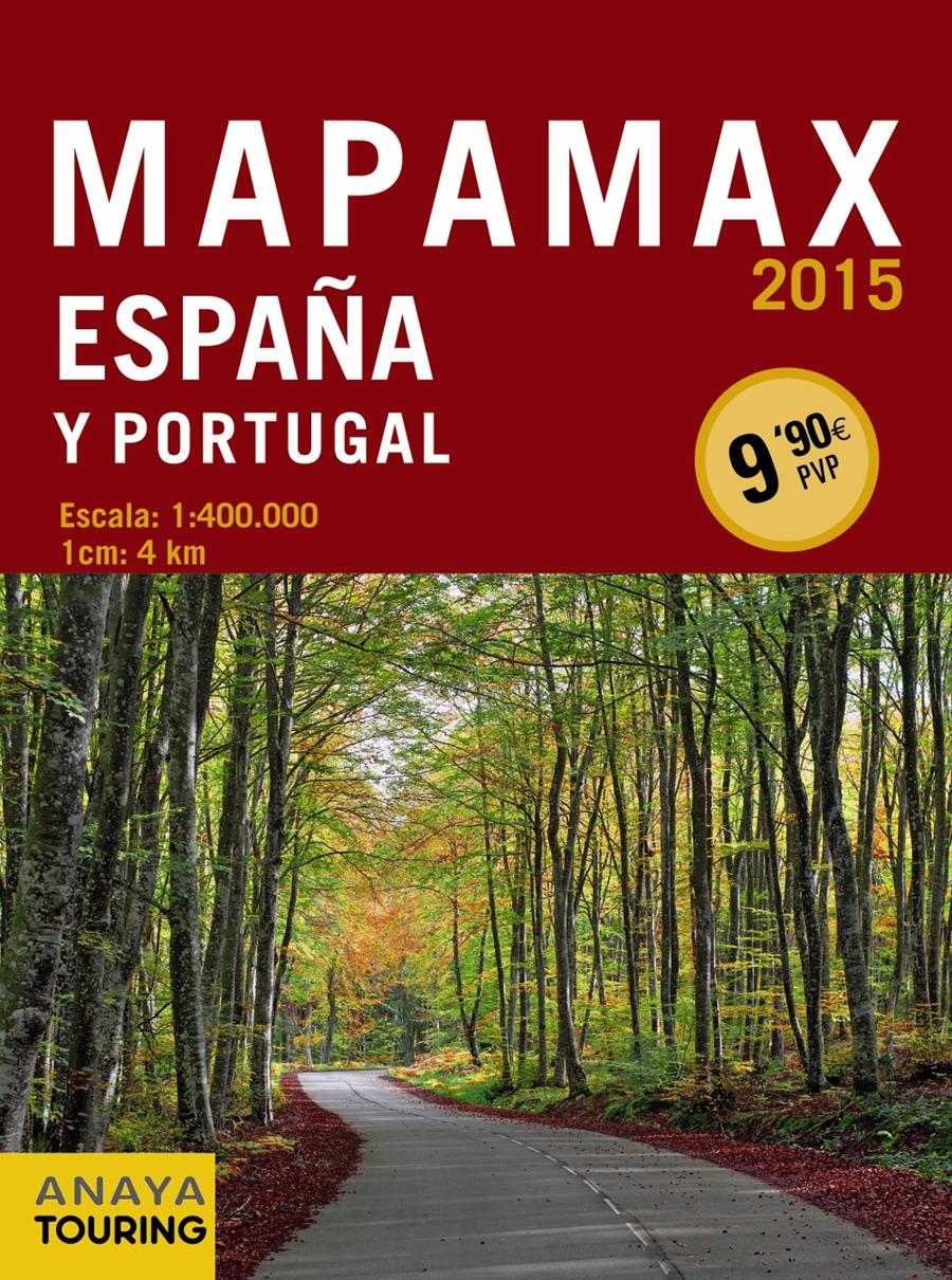 MAPAMAX ESPAÑA Y PORTUGAL 2015 | 9788499356488 | ANAYA TOURING | Llibreria Cinta | Llibreria online de Terrassa | Comprar llibres en català i castellà online | Comprar llibres de text online