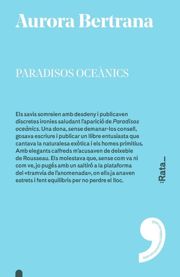 PARADISOS OCEàNICS | 9788416738335 | AURORA BERTRANA | Llibreria Cinta | Llibreria online de Terrassa | Comprar llibres en català i castellà online | Comprar llibres de text online