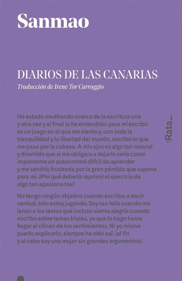 DIARIOS DE LAS CANARIAS | 9788416738090 | SANMAO | Llibreria Cinta | Llibreria online de Terrassa | Comprar llibres en català i castellà online | Comprar llibres de text online