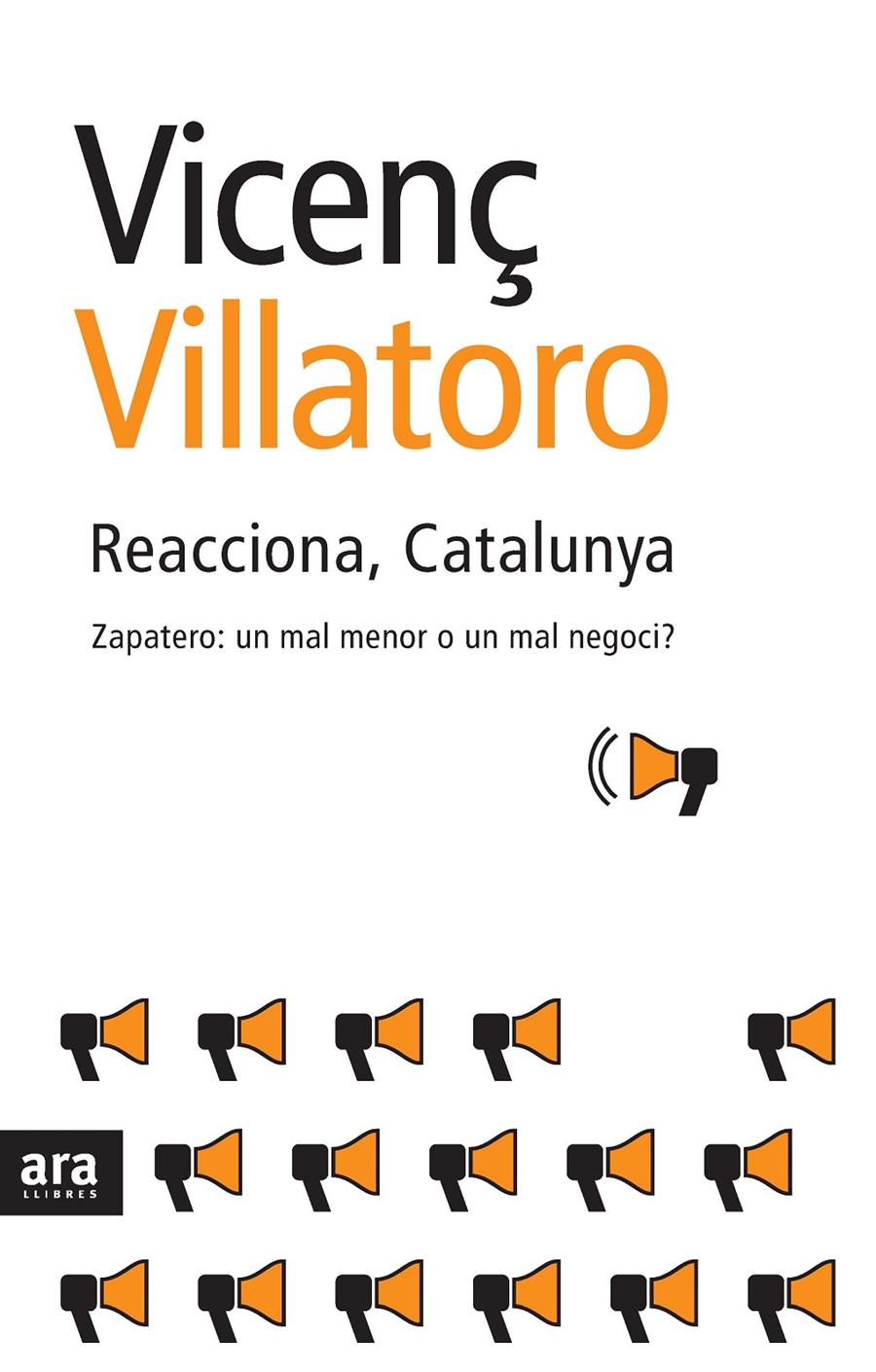 REACCIONA, CATALUNYA | 9788492406364 | VILLATORO, VICENÇ | Llibreria Cinta | Llibreria online de Terrassa | Comprar llibres en català i castellà online | Comprar llibres de text online