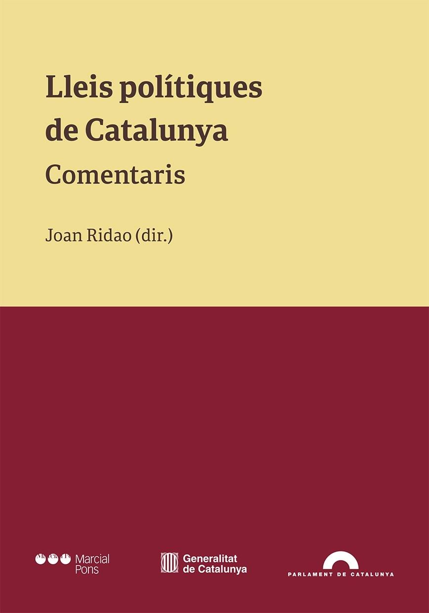 LLEIS POLÍTIQUES DE CATALUNYA | 9788491238850 | Llibreria Cinta | Llibreria online de Terrassa | Comprar llibres en català i castellà online | Comprar llibres de text online