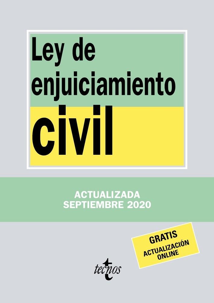 LEY DE ENJUICIAMIENTO CIVIL (2020) | 9788430980147 | EDITORIAL TECNOS | Llibreria Cinta | Llibreria online de Terrassa | Comprar llibres en català i castellà online | Comprar llibres de text online
