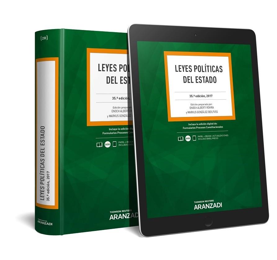 LEYES POLÍTICAS DEL ESTADO (PAPEL + E-BOOK) | 9788491527022 | ALBERTI ROVIRA, ENOCH/GONZÁLEZ BEILFUSS, MARKUS | Llibreria Cinta | Llibreria online de Terrassa | Comprar llibres en català i castellà online | Comprar llibres de text online