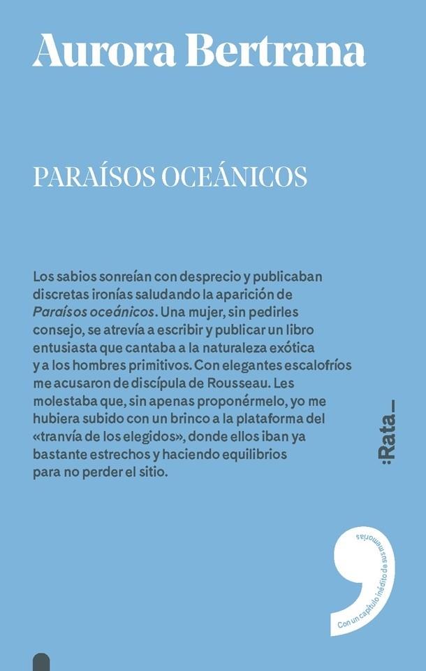 PARAíSOS OCEáNICOS | 9788416738328 | AURORA BERTRANA | Llibreria Cinta | Llibreria online de Terrassa | Comprar llibres en català i castellà online | Comprar llibres de text online
